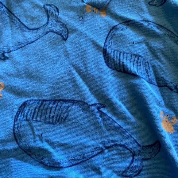 Carter's Blue and Orange Bodysuit with Hood - Picture 4 of 4